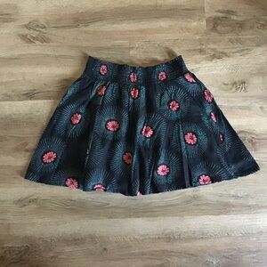 IVY & Moon Skirt Floral Boho Black Red Girls Size 12